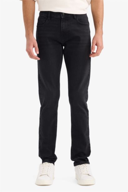 Jean Pedro Slim à jambe étroite effet délavé