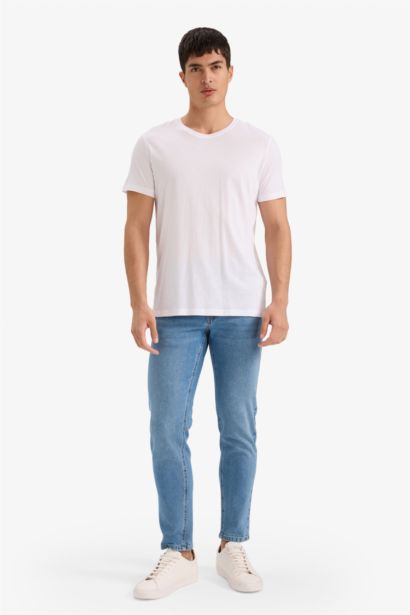 Slim Tapered Fit Straight Leg Jeans