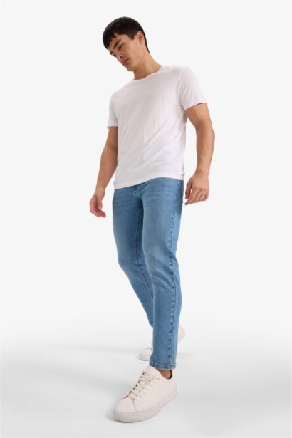 Slim Tapered Fit Straight Leg Jeans