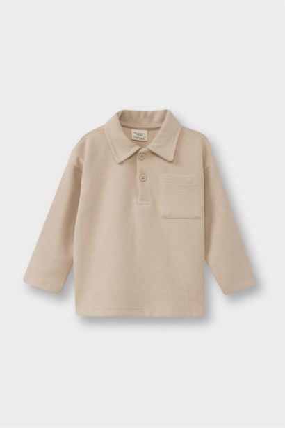 Baby Boy Shirt Collar Selanik Fabric Sweatshirt