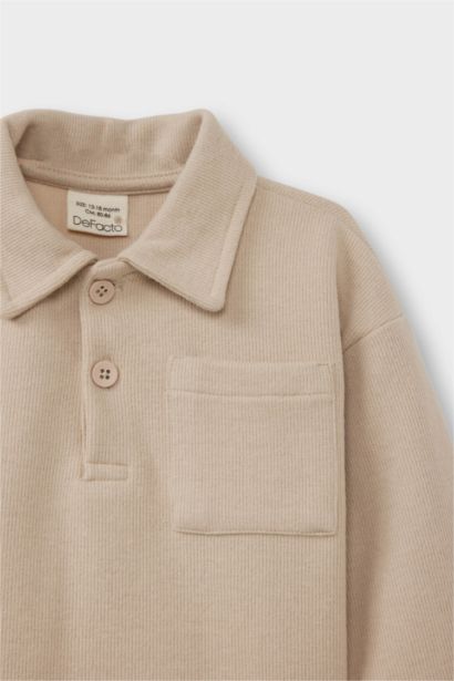 Baby Boy Shirt Collar Selanik Fabric Sweatshirt