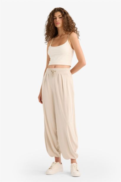 Oversize Fit Modal Trousers