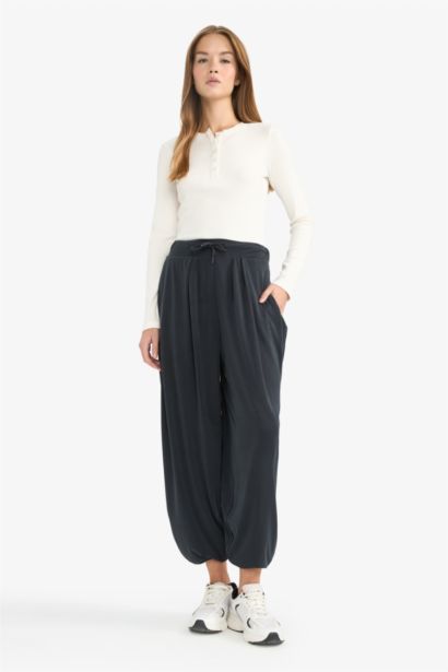 Pantalon large en modal