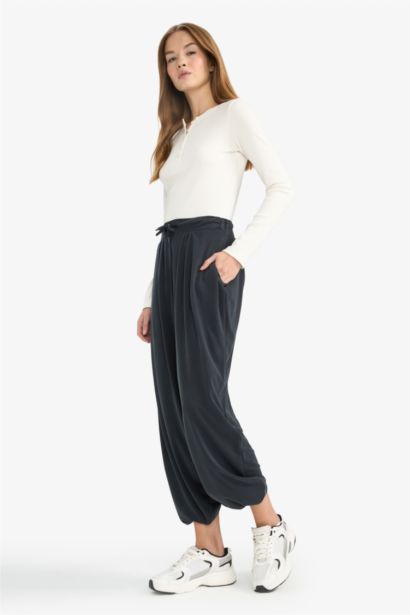 Pantalon large en modal