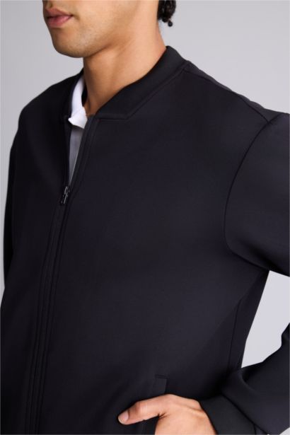 Standard Fit High Neck Cardigan