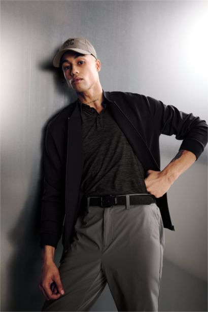 Standart Fıt Dik Yaka Hırka