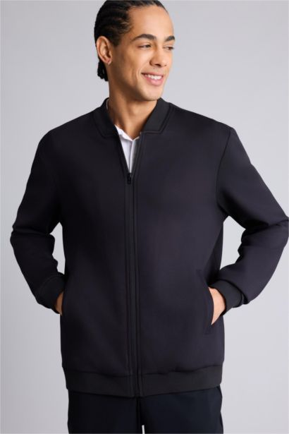 Standart Fıt Dik Yaka Hırka