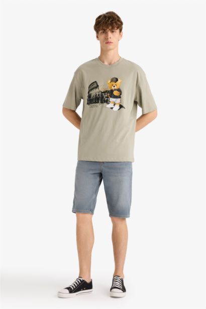 تيشيرت نص ردن أوفر سايز بياخة مستديرة