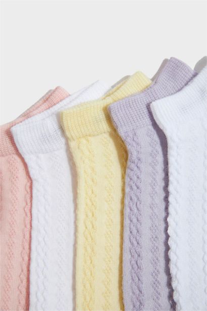 Lot de 5 Chaussettes courtes en coton pour fille