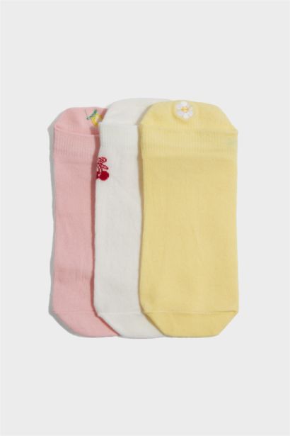 Lot de 3 paires de Chaussettes courtes en coton pour fille
