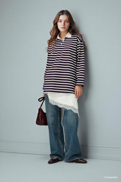 Straight Wide Yüksek Bel Jean