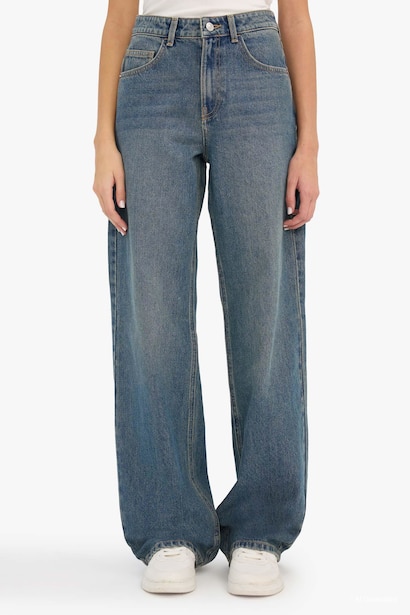 Straight Wide Yüksek Bel Jean