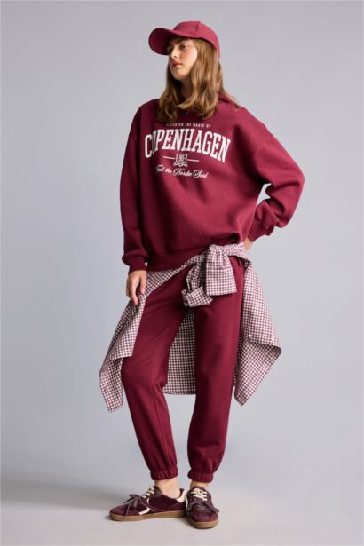 Jogger Fıt Kalın Sweatshirt Kumaşı Pantolon