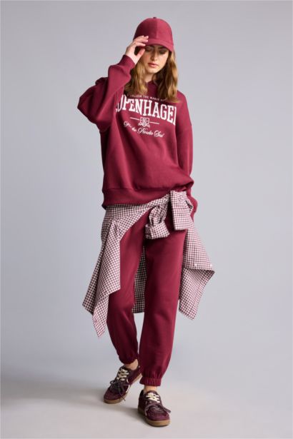 Jogger Fıt Kalın Sweatshirt Kumaşı Pantolon
