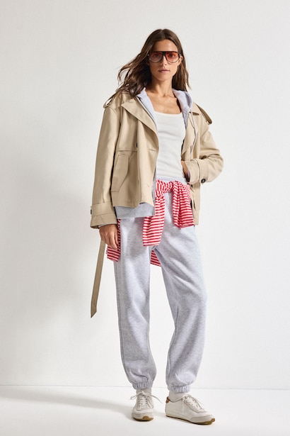 Jogger Fit Basic Thick Fabric Trousers