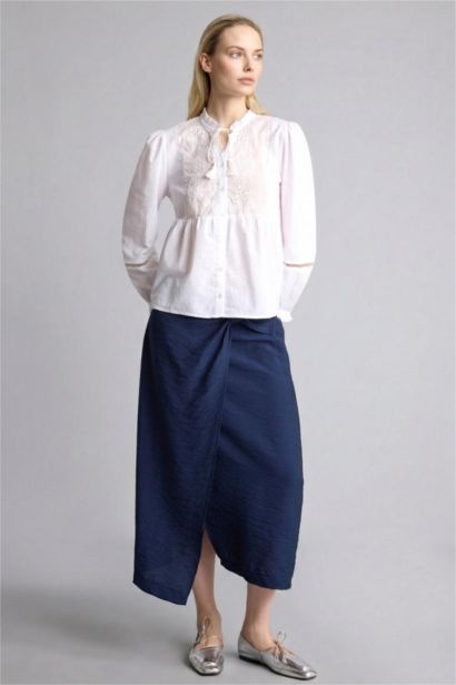 Relaxed Fit Uzun kollu Pamuklu Gömlek