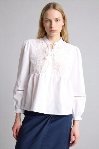 Relaxed Fit Uzun kollu Pamuklu Gömlek