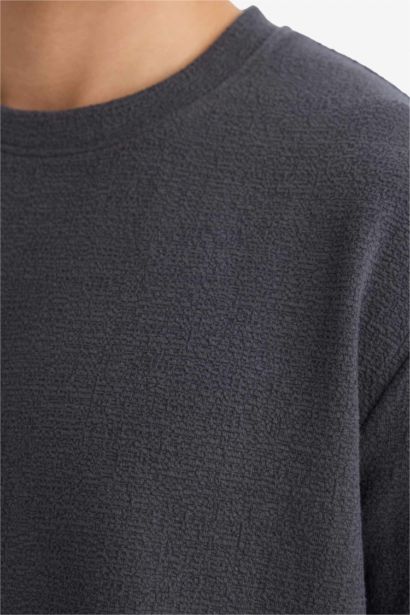 تيشيرت بيزك سادة نص كم