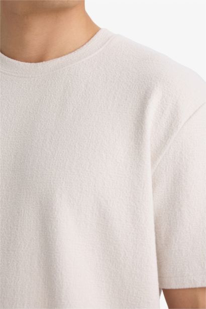 تيشيرت بيزك سادة نص كم