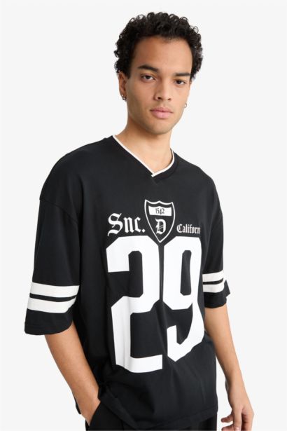 Loose Fit Crew Neck Short Sleeve T-Shirt