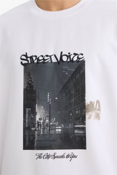 Boxy Fit Crew Neck Short Sleeve T-Shirt