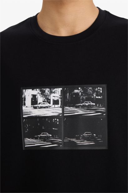 Boxy Fit Crew Neck Short Sleeve T-Shirt