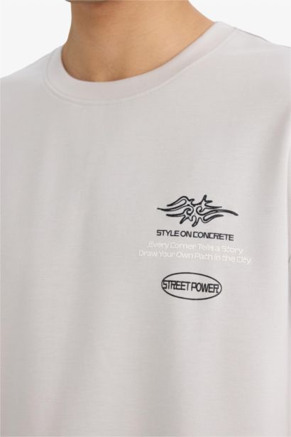 T-shirt boxy en tissu respirant