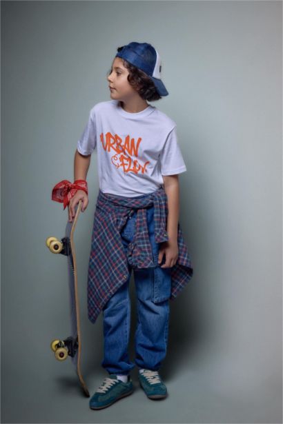 بنطلون جينز اولادي جوجر فيت