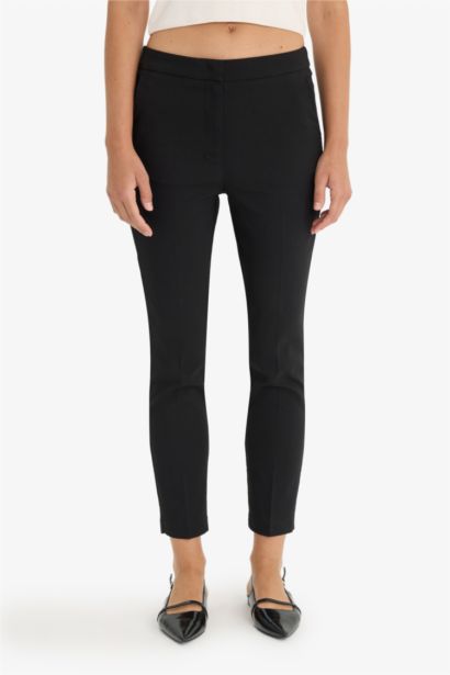 Carrot Fit High Waist Skinny Leg Standard Length Trousers