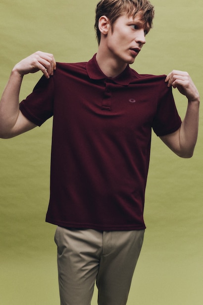 Regular Fit Polo Collar Short Sleeve Polo T-Shirt