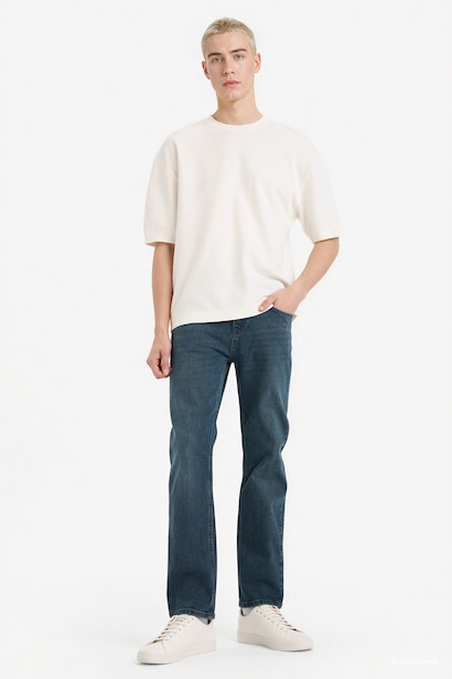 Sergio Regular Fit Normal Waist Straight Leg Jeans