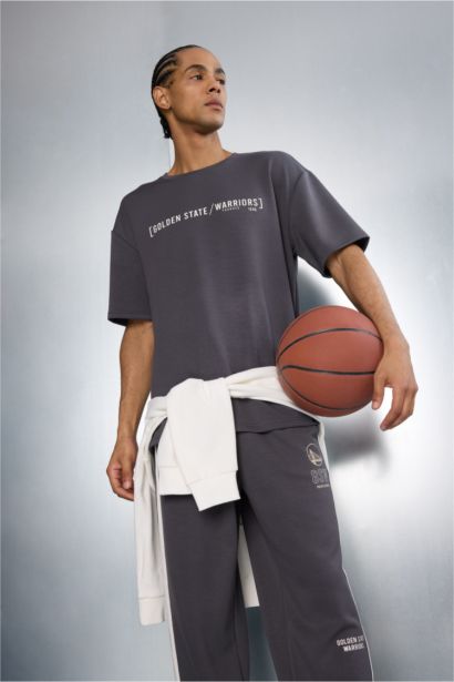 Футболка NBA Golden State Warriors Relax Fit с круглым вырезом и коротким рукавом