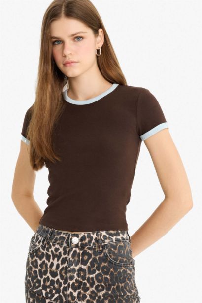 Slim Fit Ribana Short Sleeve T-Shirt