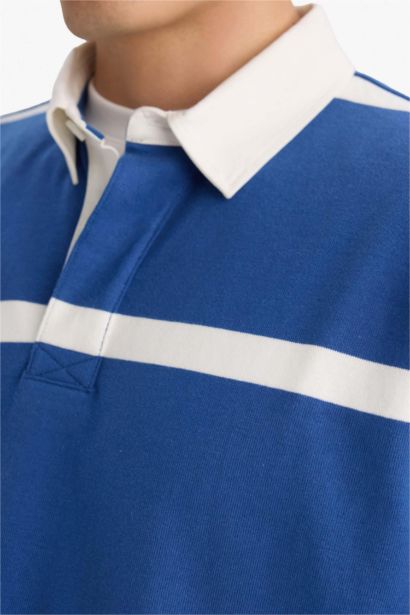 سويت شيرت مخطط قطن