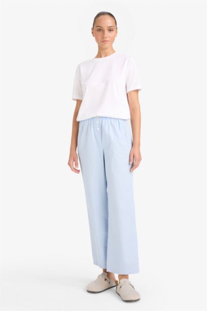 Fall in Love Regular Fit Poplin 2 Piece Pajama Bottoms