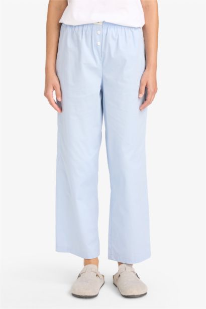 Fall in Love Regular Fit Poplin 2 Piece Pajama Bottoms