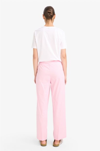 Fall in Love Regular Fit Long Poplin Pajama Bottoms