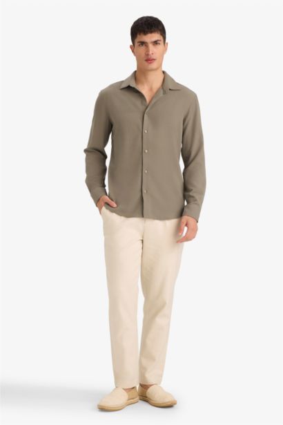 Chemise à manches longues Coupe moderne