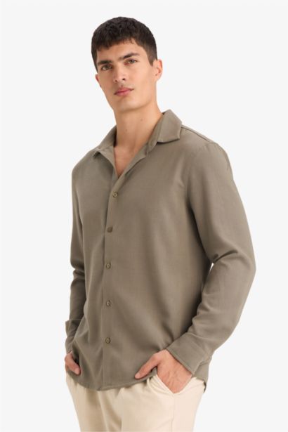 Chemise à manches longues Coupe moderne