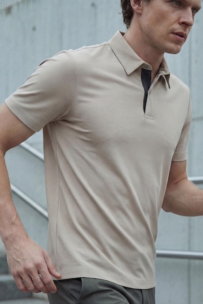 Flexible Slim Fit Polo T-Shirt