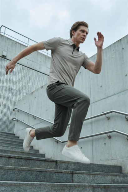 Slim Fit Short Sleeve Polo T-Shirt