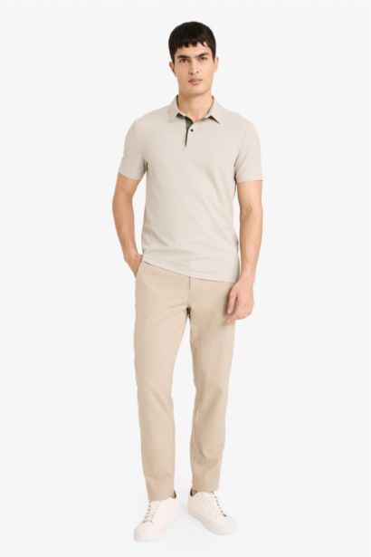 Slim Fit Short Sleeve Polo T-Shirt