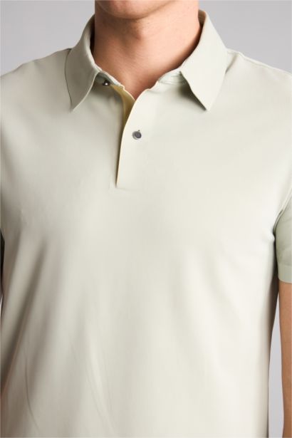 Slim Fit Short Sleeve Polo T-Shirt