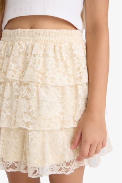 Girl Regular Fit Knitted Skirt