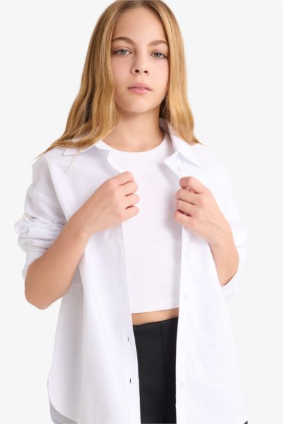 Girl Oxford Long Sleeve Shirt