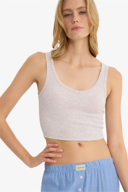 V-Neck Ribana Tank Top