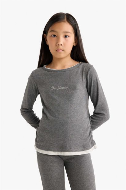 Girl Printed T-Shirt Sweatpants 2 Piece Set