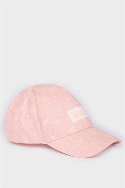 Dısney Mıckey & Mınnıe Desenli Jean Cap Şapka Kız Çocuk