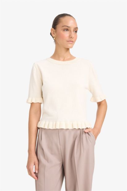 Regular Fit Crew Neck Short Sleeve Pullover