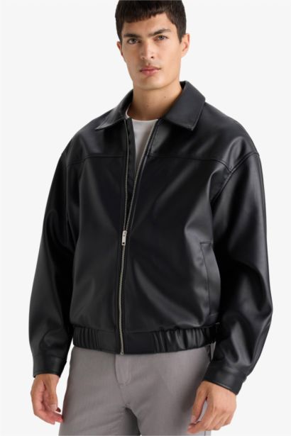Faux Leather Jacket